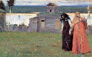 Nesterov, Mikhail In Small and Secluded Convents painting